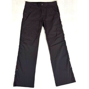 Prana Stretch Zion Original Pants Mens L 34L Gray 97/3 Hiking Climbing Travel